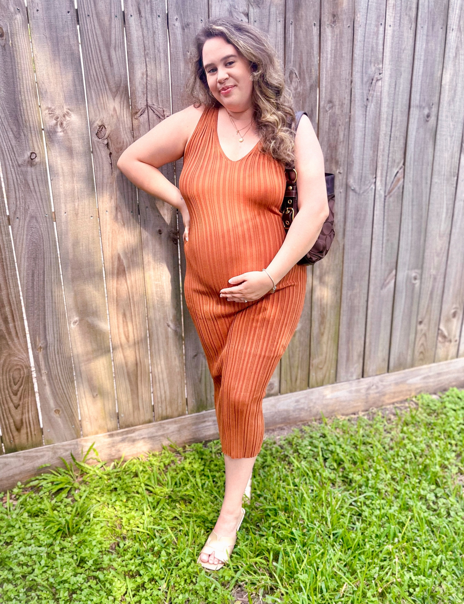 Orange knit maxi dress maternity style bump summer style 

#LTKFindsUnder50 #LTKStyleTip #LTKBump