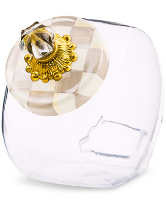Sweets Jar with Mocha Check Lid | Macy's