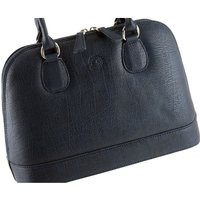 Handmade Leather Top Handle Bag Aniko in Navy Blue, Elephant Print | Womens Everyday Bag, Apple Tote | Etsy (US)