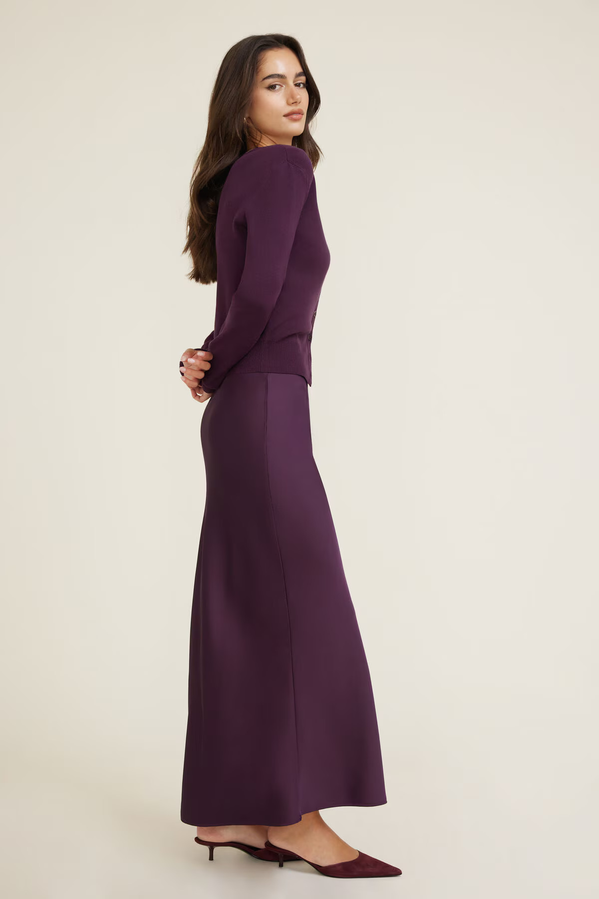 Satin Maxi Skirt | Dynamite Clothing
