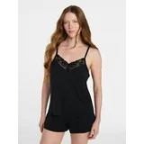 Joyspun Women’s Dreamy Soft Collection Lace Trim Knit Cami and Shorts Set, Sizes XS-3X | Walmart (US)