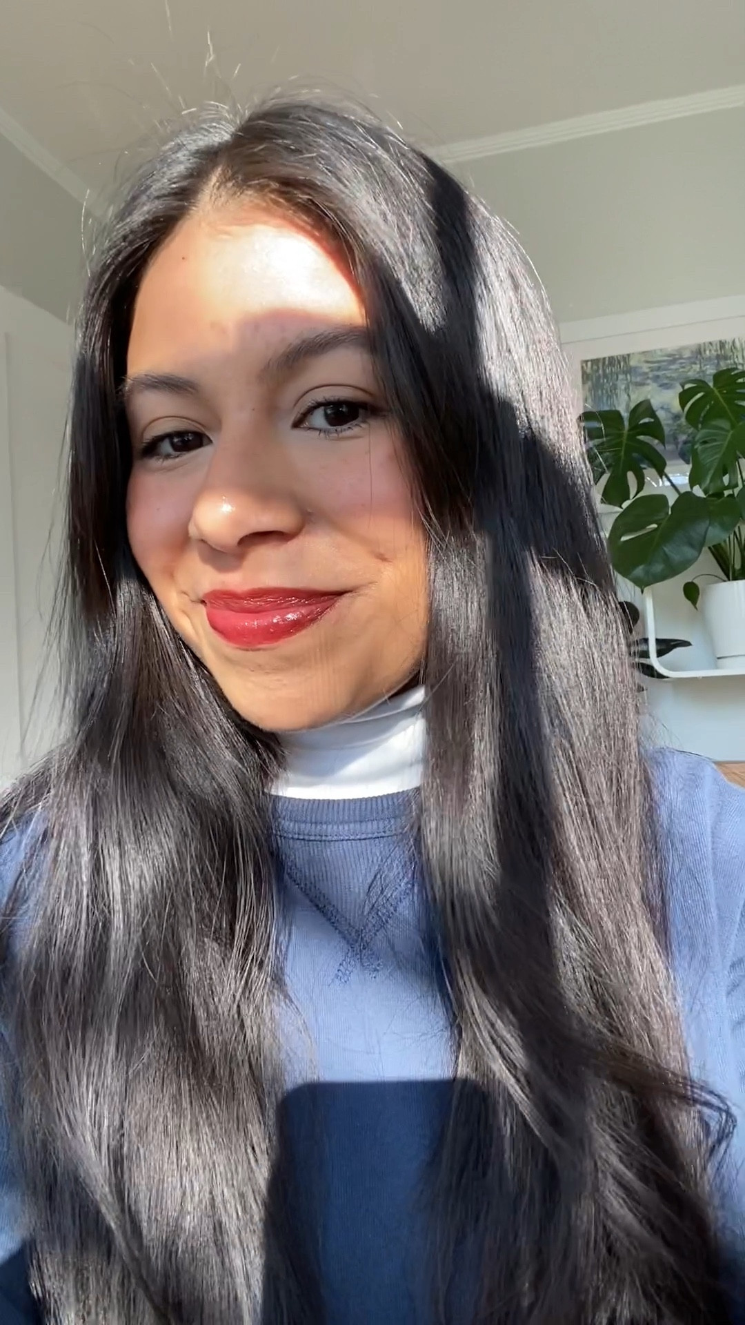 My go to glowy makeup routine. Using Mac studio radiance in C5 and rare beauty concealer. Tower 28 blush in power hour and merit beauty lipstick in L’avenue 