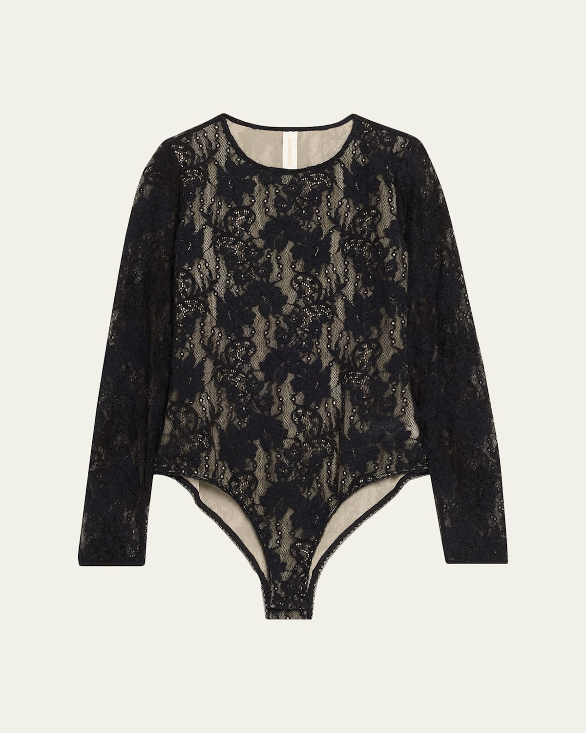 Long-Sleeve Lace Bodysuit | Bergdorf Goodman