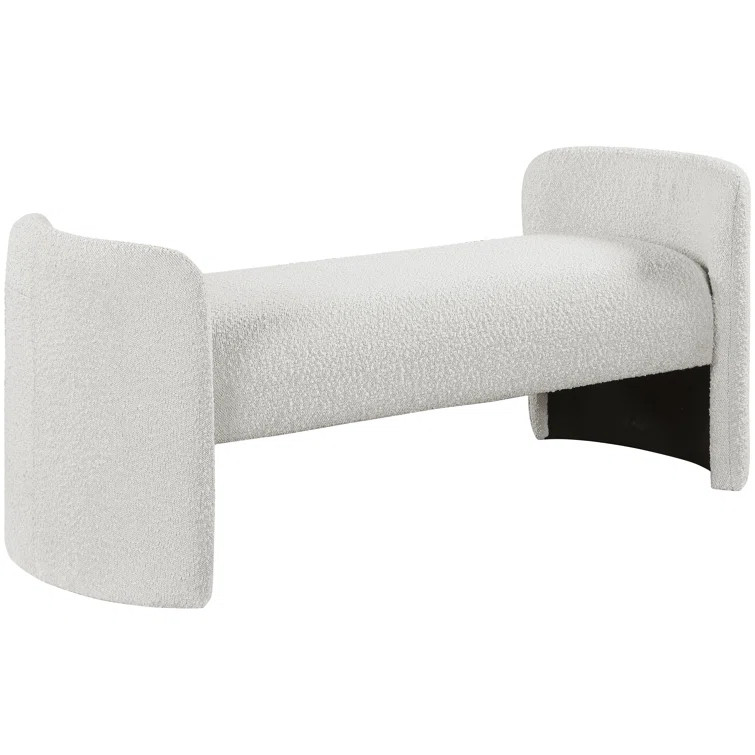Peyton Boucle Fabric Bench | Wayfair North America