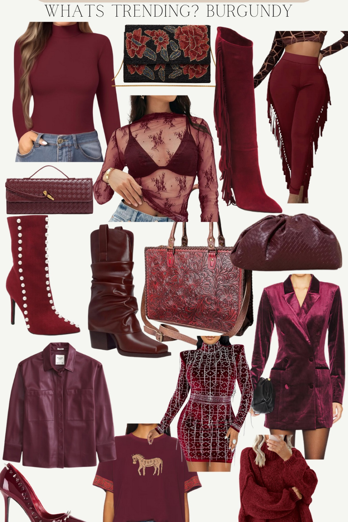 What’s trending? Burgundy is the color of fall - NFR fashion  

#LTKFindsUnder50 #LTKStyleTip #LTKFindsUnder100
