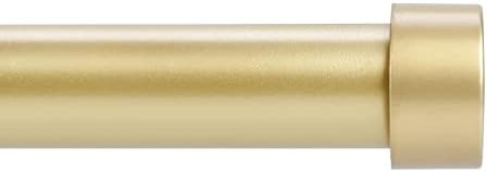 Gold Curtain Rods for Windows 28 to 48 Inch(2.3-4 Feet),1" Diameter Drapery Rods with Modern Styl... | Amazon (US)