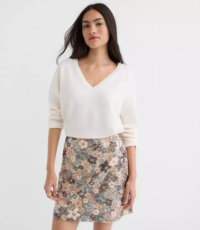 V-Neck Relaxed Everyday Sweater | LOFT