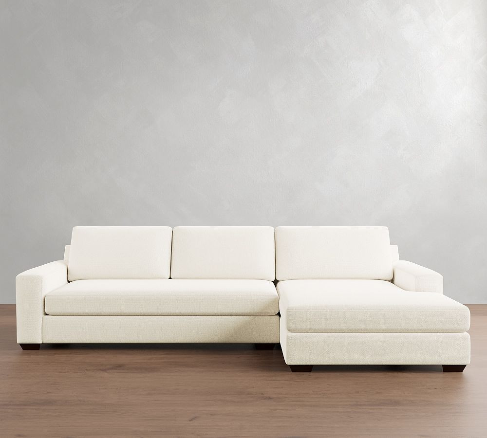 Big Sur Square Arm Chaise Sectional (114"–156") | Pottery Barn (US)