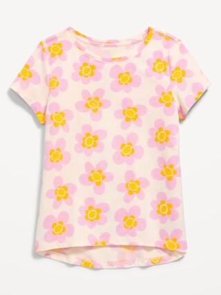 Softest Printed Short-Sleeve T-Shirt for Girls | Old Navy (US)
