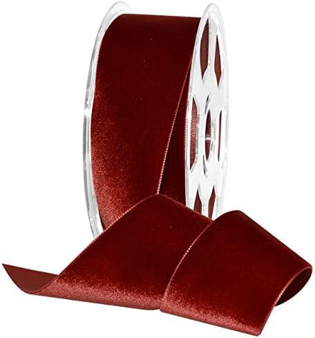Amazon.com: Morex Ribbon, Nylon, 2 inches by 11 Yards, Dark Ruby, Item 01250/10-706 Nylvalour Vel... | Amazon (US)