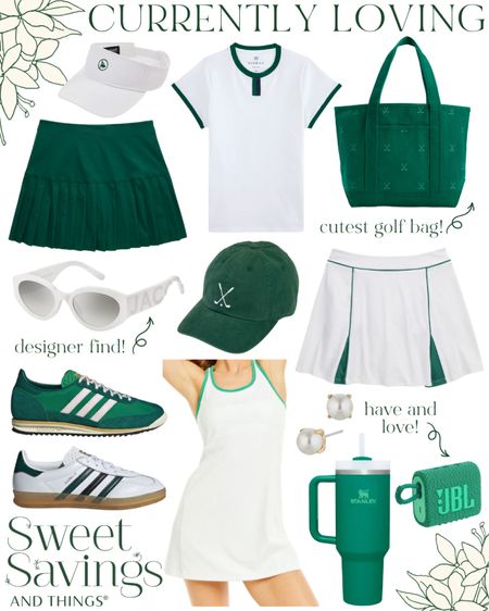 Par for the course in trendy green and white athletic attire! Which item is your favorite? 💚⛳️