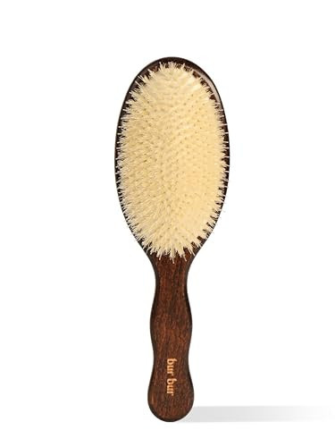 BUR BUR The Mermaid Brush - Essential Boar Bristle Brush | For Medium To Thick Hair | For Every Day Styling, Detangling | Amazon (US)