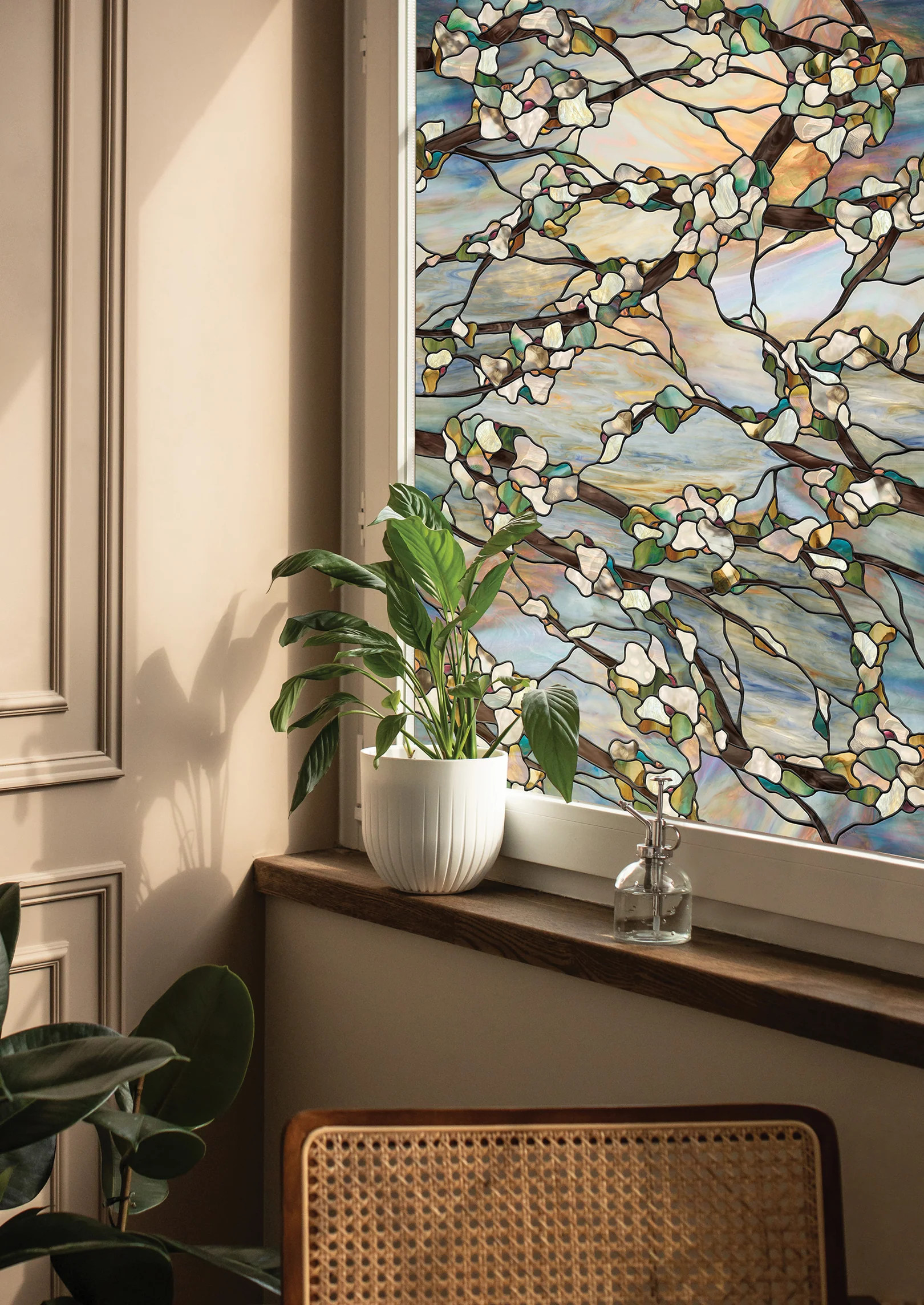 Sunset | Window Film with Vibrant Colored Pattern | Made in USA | Artscape