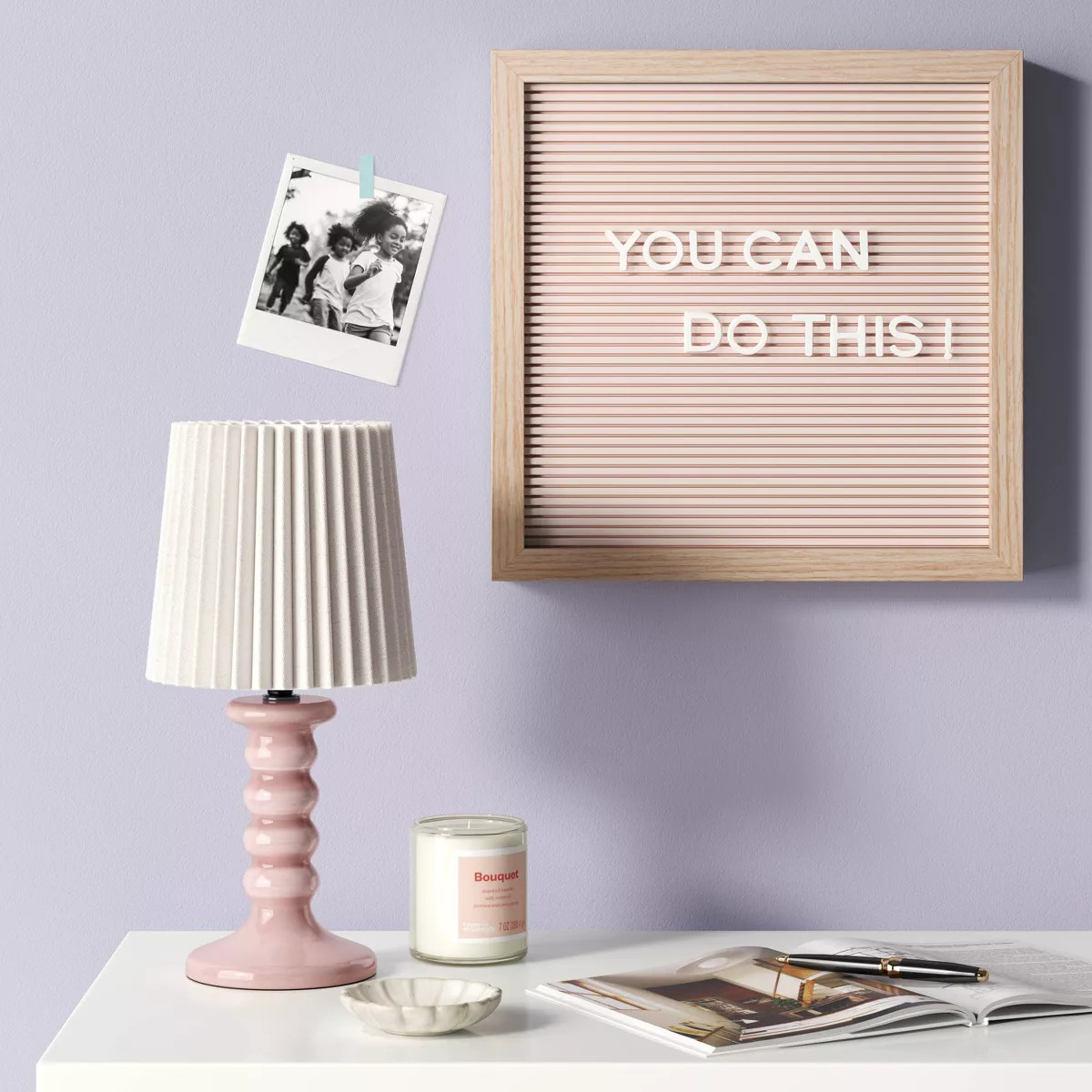 Mini Stick Table Lamp with Pleated Shade - Room Essentials™ | Target