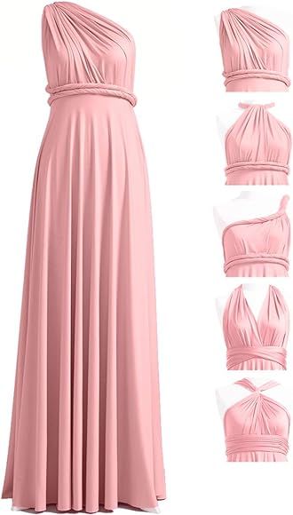 72styles Infinity Long Dress with Bandeau Convertible for Bridesmaid Party | Amazon (CA)