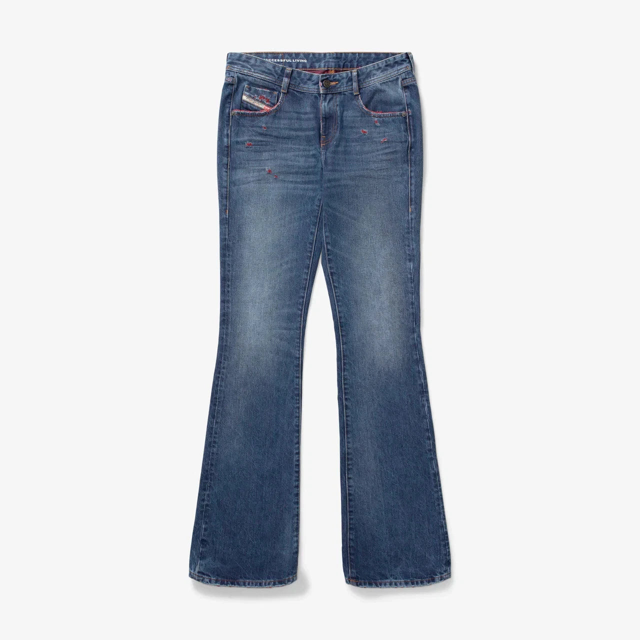 Diesel 1969 D-Ebbey Fsc1 Jeans Women's Blue Denim Bootcut Leg Zip Fly RED556 | Shop Simon