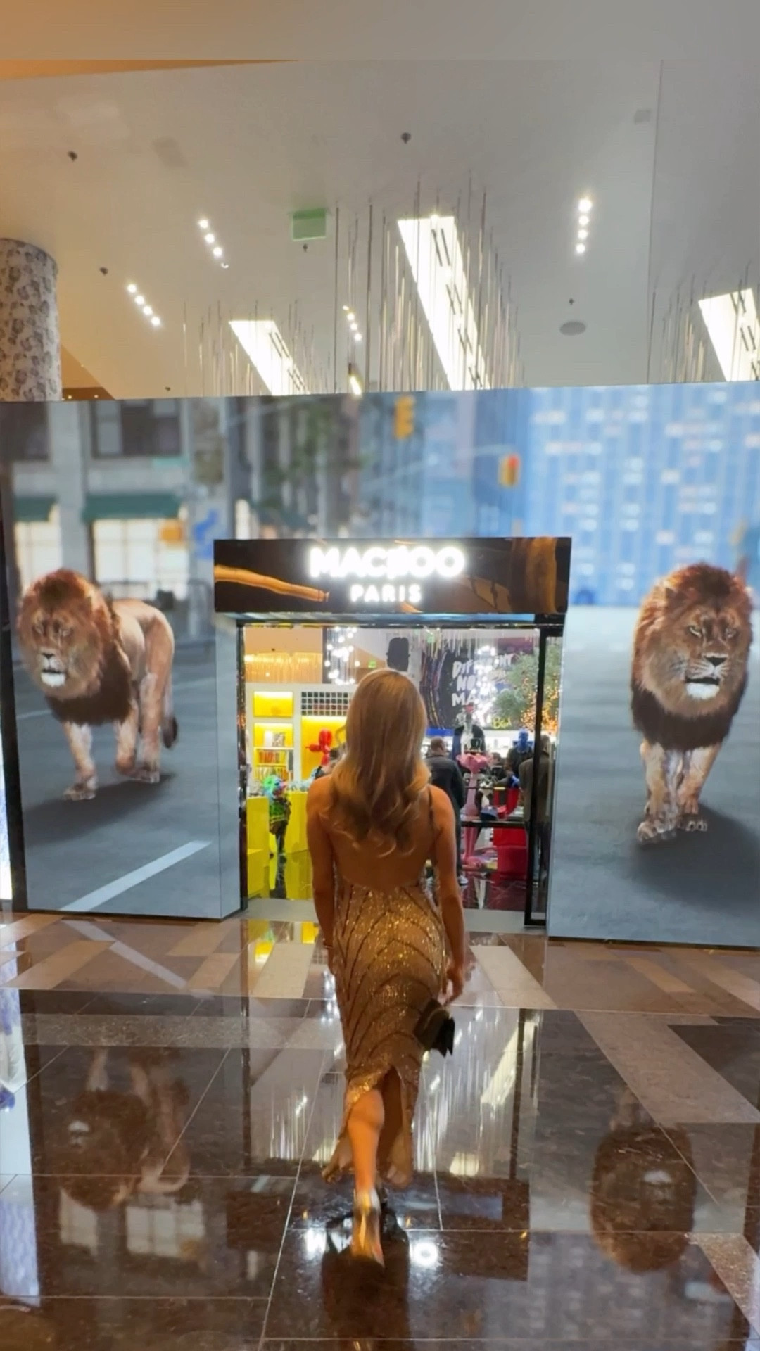 When you need a backless gown for the holiday season! Halter sparkly gold gown with a slit so you can walk is definitely a head turner with how sparkly it is 💎 It’s a glam Christmas party dress idea you can wear for galas and New Year’s Eve as well 🎉 

#LTKSeasonal #LTKWatchNow #LTKParties