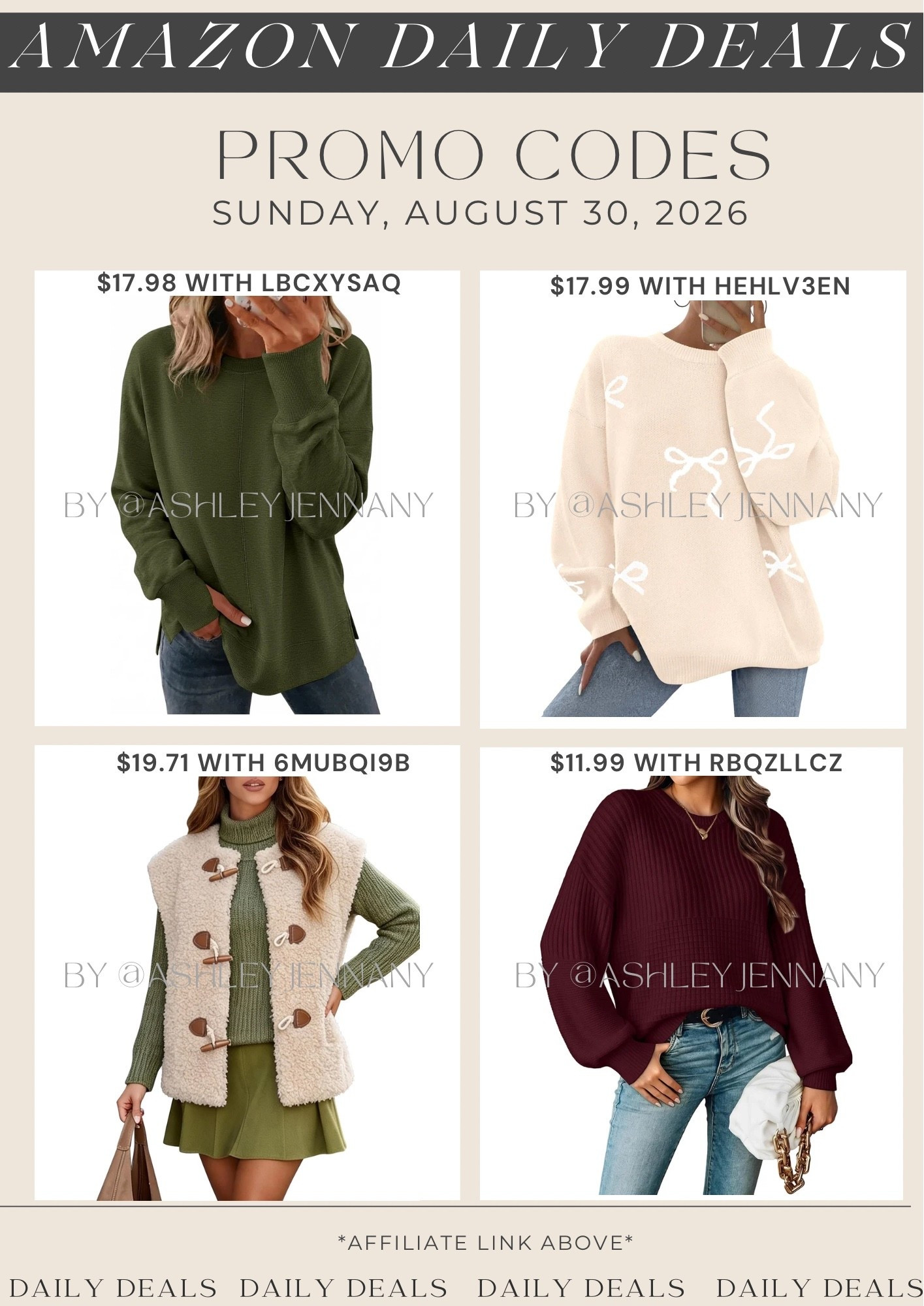 Amazon deals

#LTKMidsize #LTKSaleAlert #LTKSeasonal