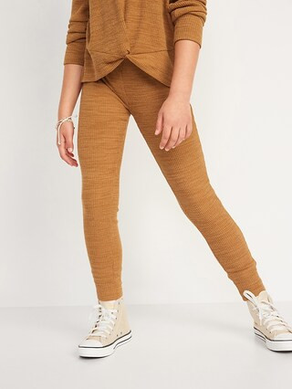 Cozy Rib-Knit Jogger Leggings for Girls | Old Navy (US)