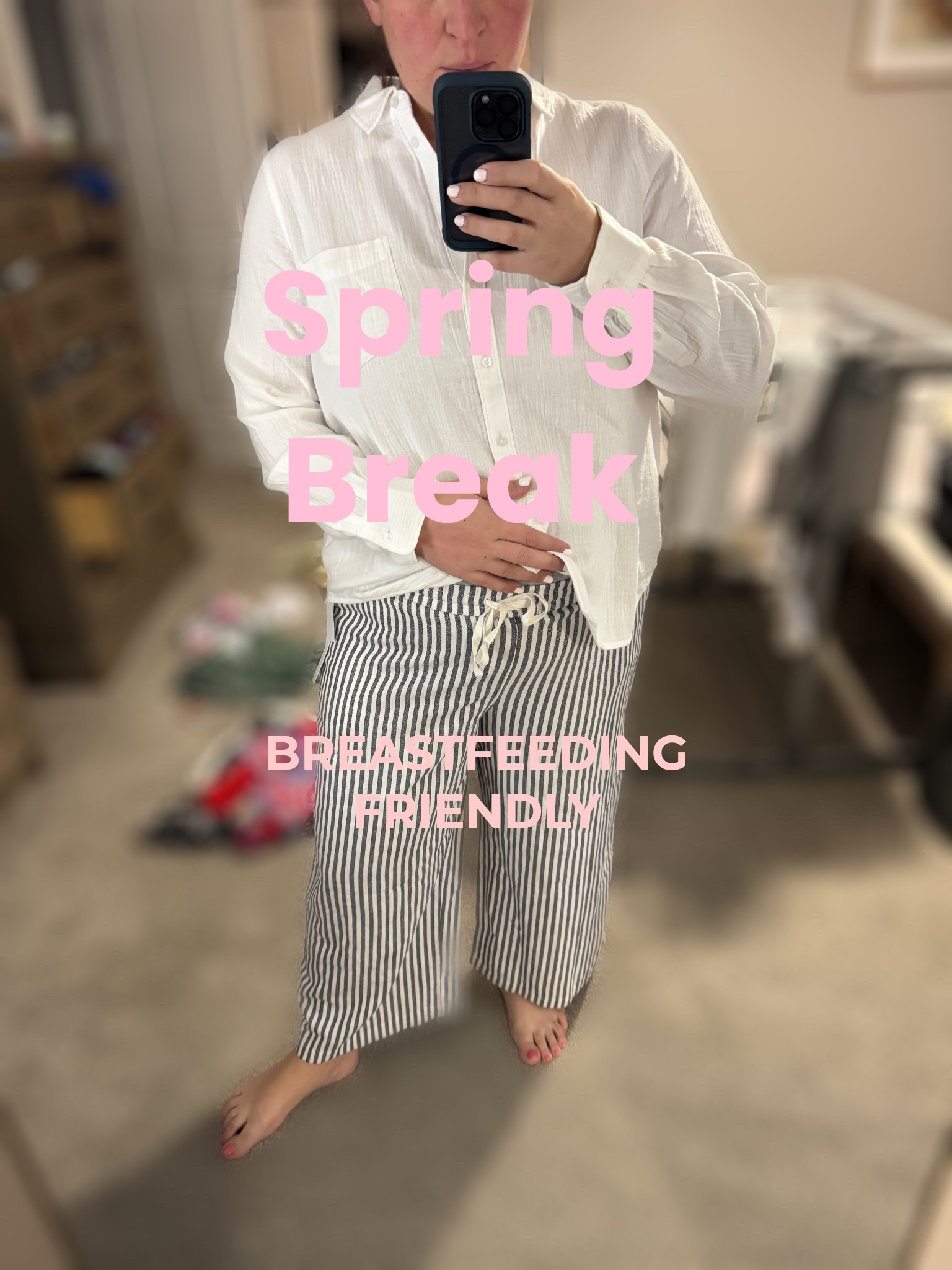 Packing freshly postpartum and having a tough time finding breastfeeding friendly options for warmer weather? I’ve got you!

#LTKMidsize #LTKBump