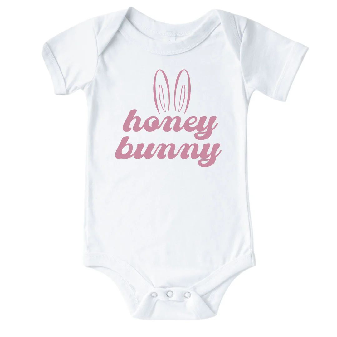 Honey Bunny Graphic Bodysuit | White | Caden Lane