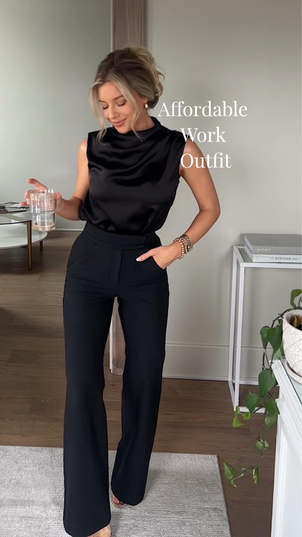 Such a good timeless business casual outfit for summer! ☕️🙌🏻 

Wearing 0R in flare trousers. 

#workwear #summerworkclothes #businesscasual

#LTKWorkwear #LTKootd