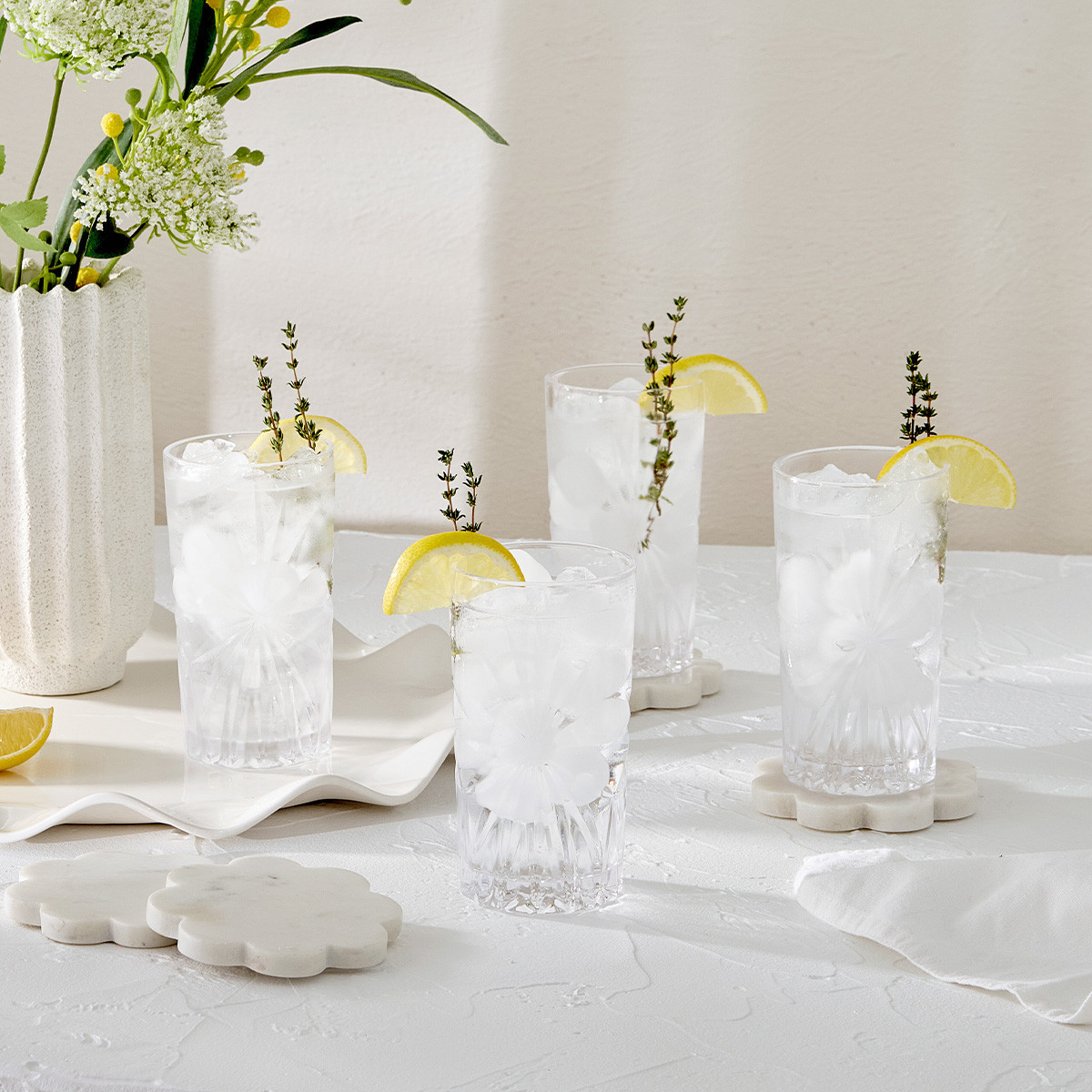 Soleil Glass Highball Set of 4 [MUSLSOLHS24] | Pillow Talk AU