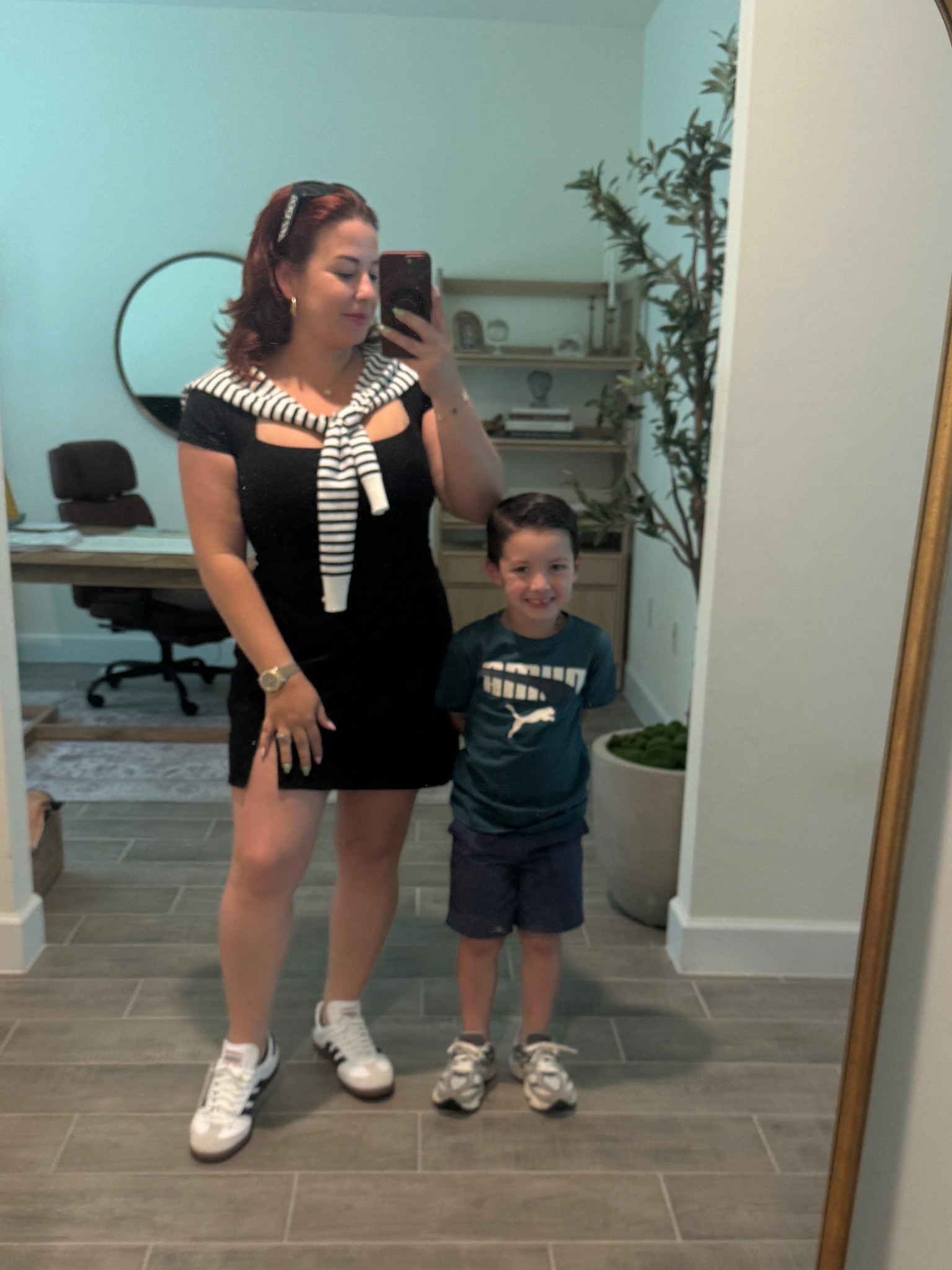 Country Club , tennis outfit for moms on the go . Adidas’s sneakers and Amazon black sport dress . 

#LTKFindsUnder50 #LTKSpringSale #LTKMidsize