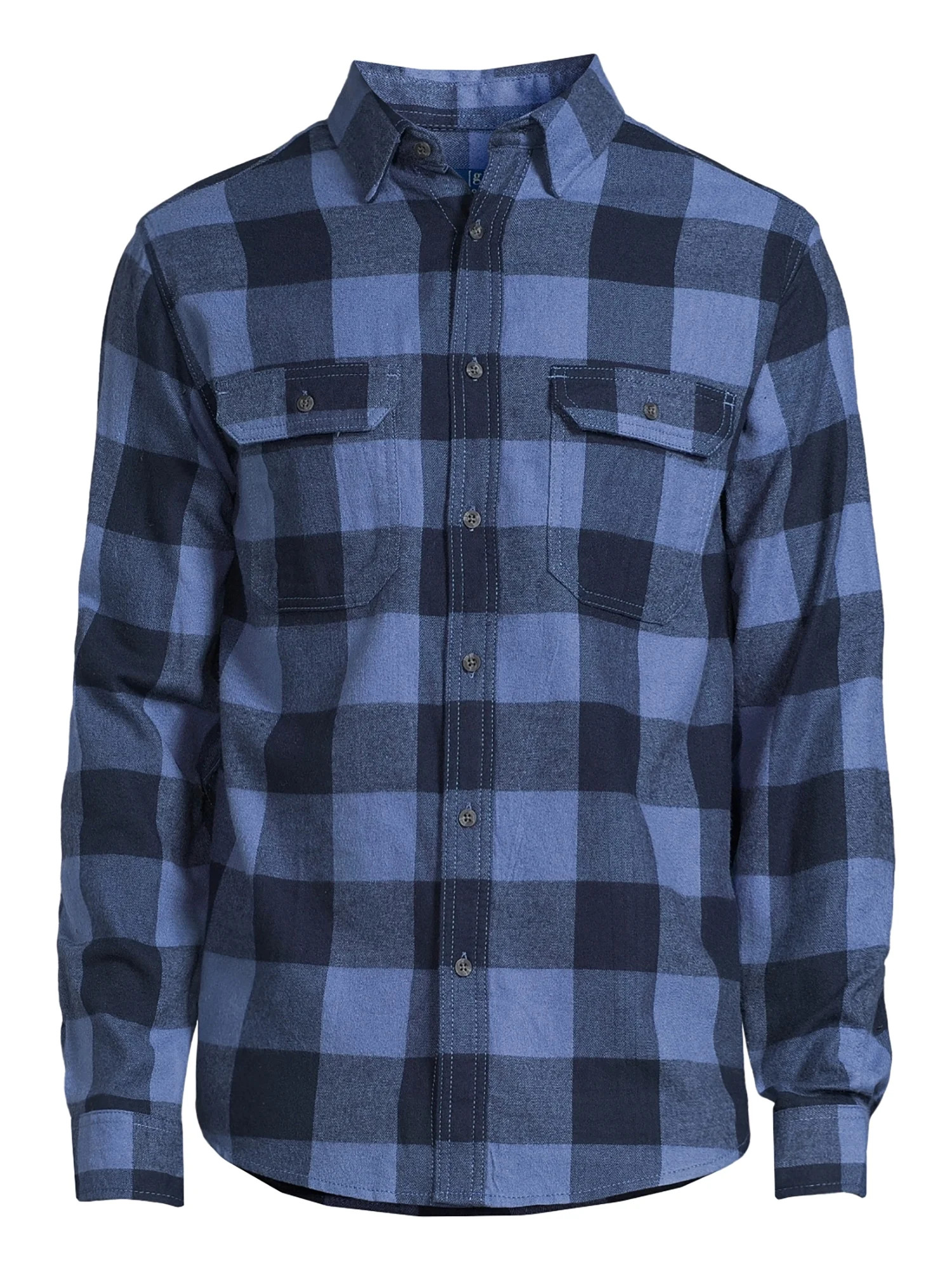 George Men's and Big Men's Flannel Shirt with Long Sleeves, Sizes XS-3XLT | Walmart (US)