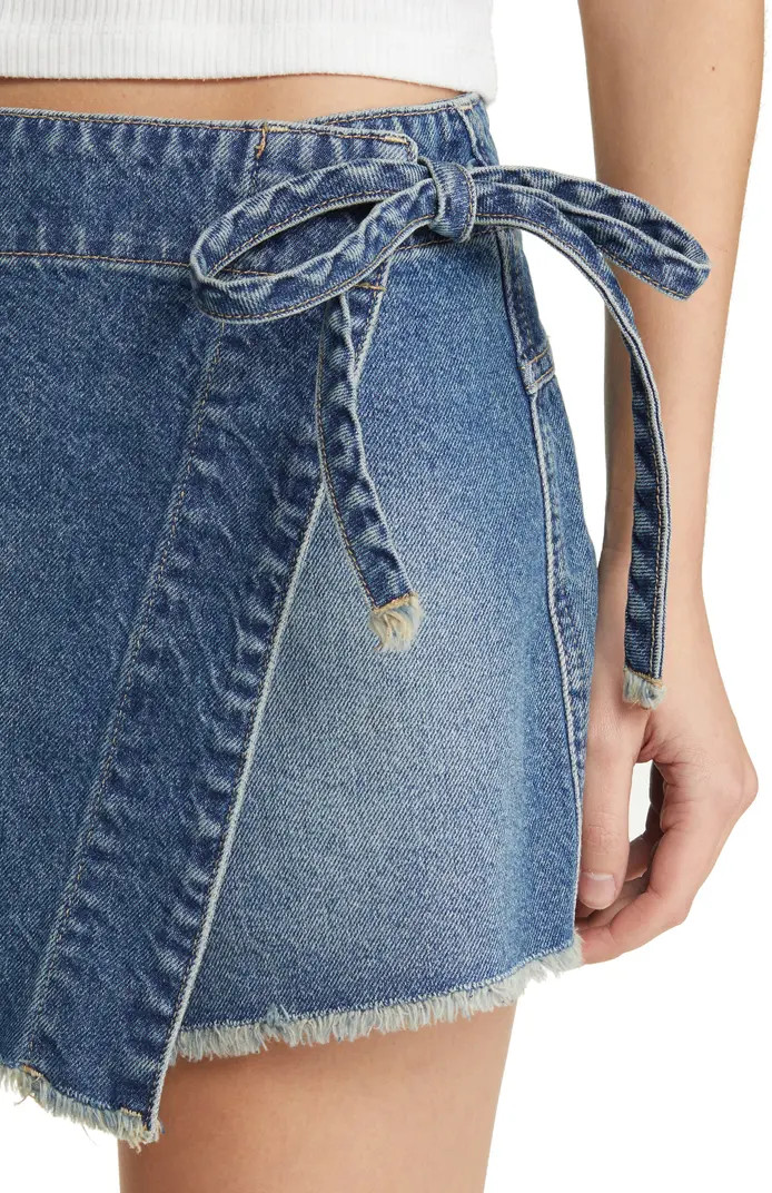 Emmy Nonstretch Denim Skort | Nordstrom