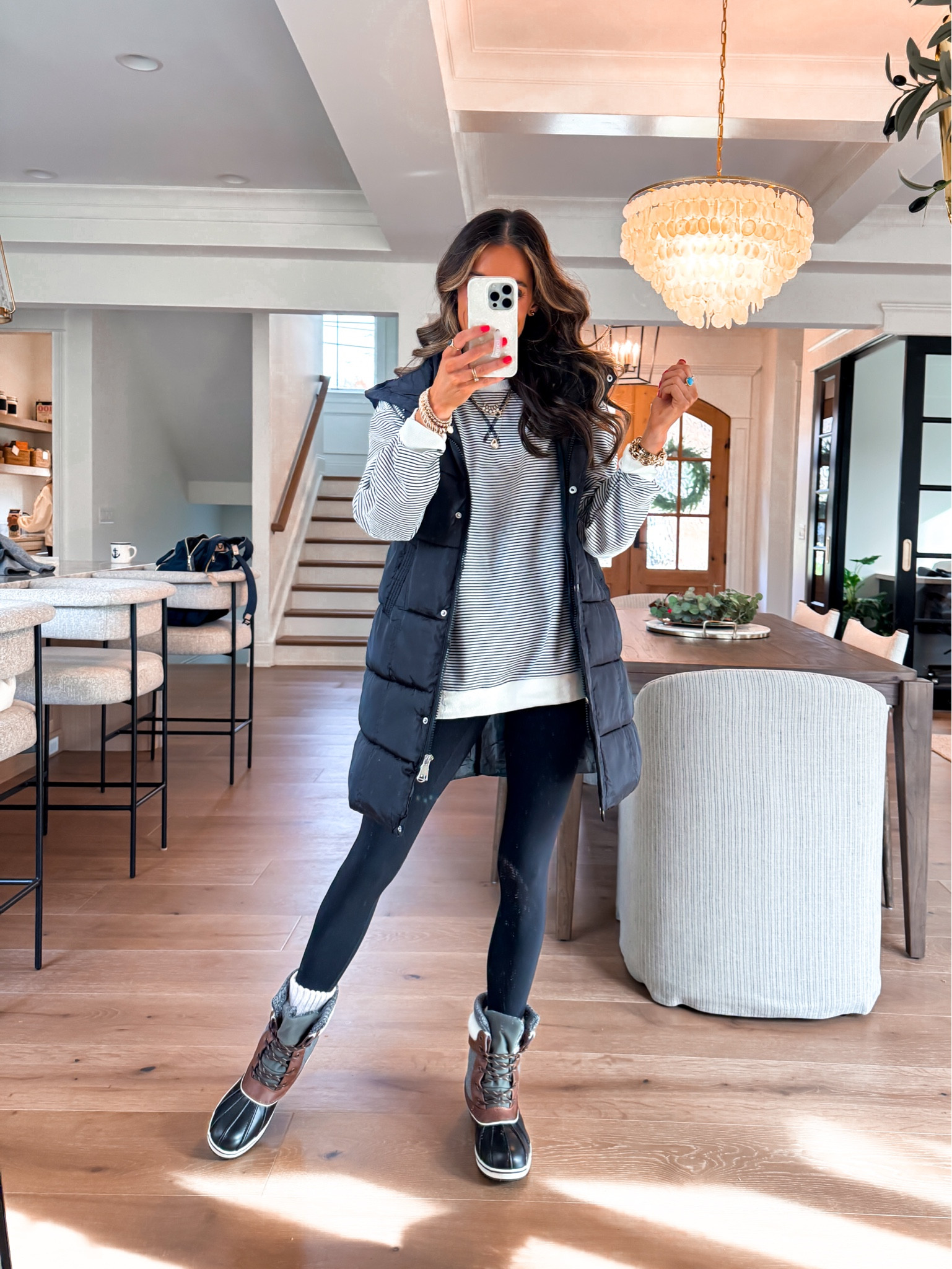 Wearing a small pullover and xsmall puffer vest 

#LTKSeasonal #LTKFindsUnder50 #LTKSaleAlert