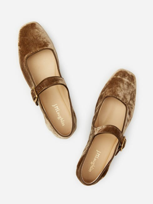 Macayle Velvet Mary Jane Flats | J.McLaughlin