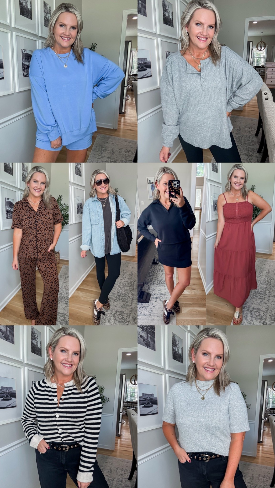 Target early fall haul! Transitional outfits that will take you from summer to fall. 
Target style
Fall outfit 
Leopard print pjs 
Fall dress
Fall sweater 
Denim shirt 


#LTKFindsUnder50 #LTKOver40 #LTKSeasonal