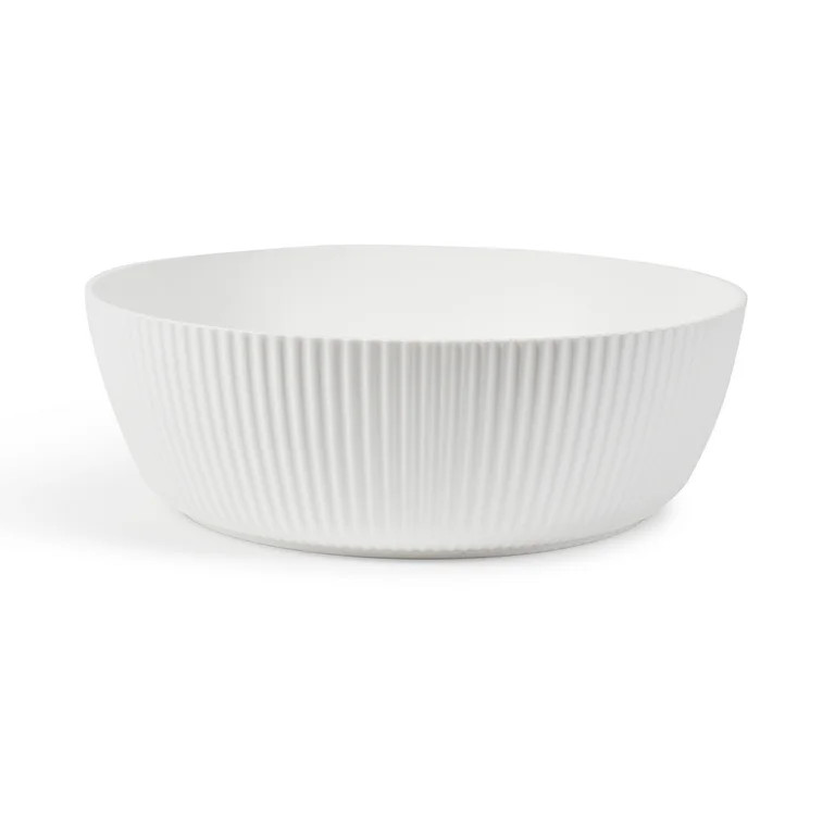 PrettyLitter Linnea Round Open Top Cat Litter Box with Non-Stick Interior, White, 17in x 17in x 6... | Walmart (US)