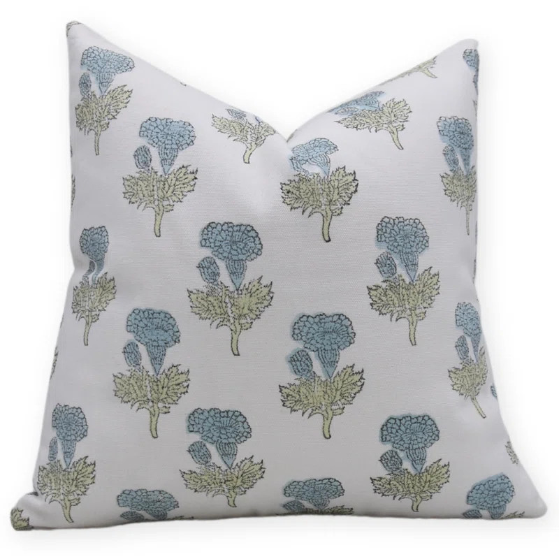 Floral Cotton Indoor/Outdoor Pillow Cover | Wayfair North America