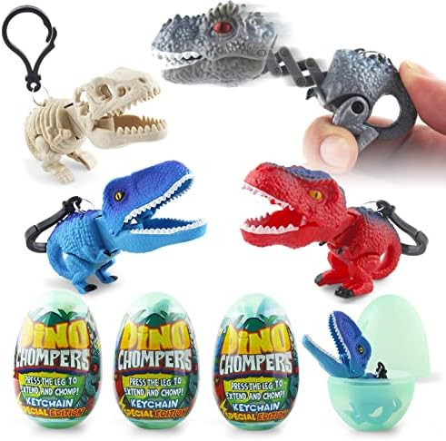 DINOBROS Easter Egg with Dinosaur Toys Filled for Kids, 4 Surprise Eggs Easter Basket Stuffers Fi... | Amazon (US)