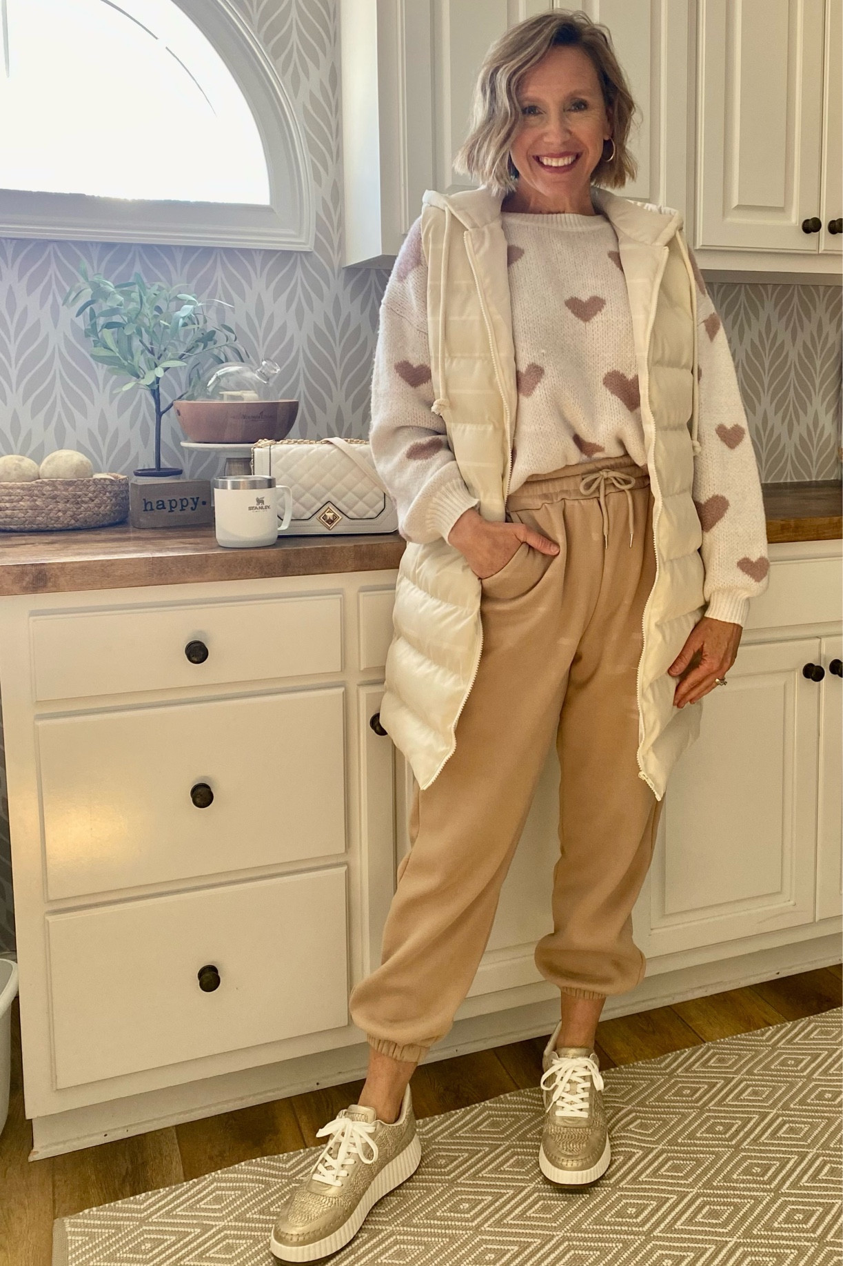 I really love neutral, even for Valentine’s Day! I’m wearing my regular size, small, in each of these pieces. The shoes are also tts and selling fast.

#LTKMostLoved #LTKstyletip #LTKtravel