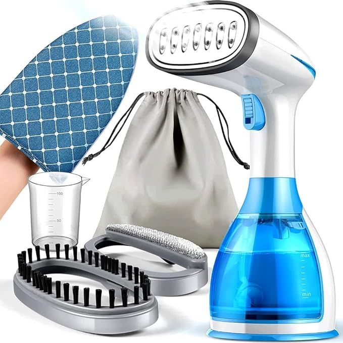 SwanSki Steamer for Clothes 15s Heat up Handheld Clothes Steamer with Ironing Glove, Portable Gar... | Amazon (UK)