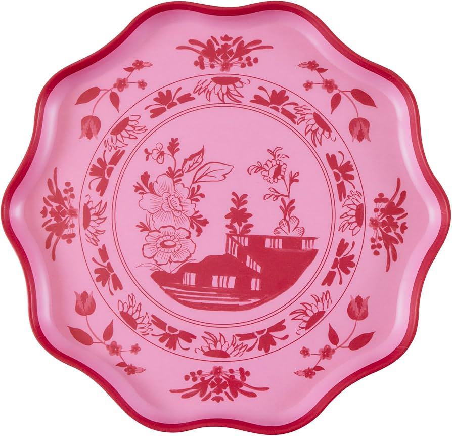 Meri Meri Reusable Melamine Plates, Pack of 4 Dishwasher Safe Floral Plates | Amazon (US)