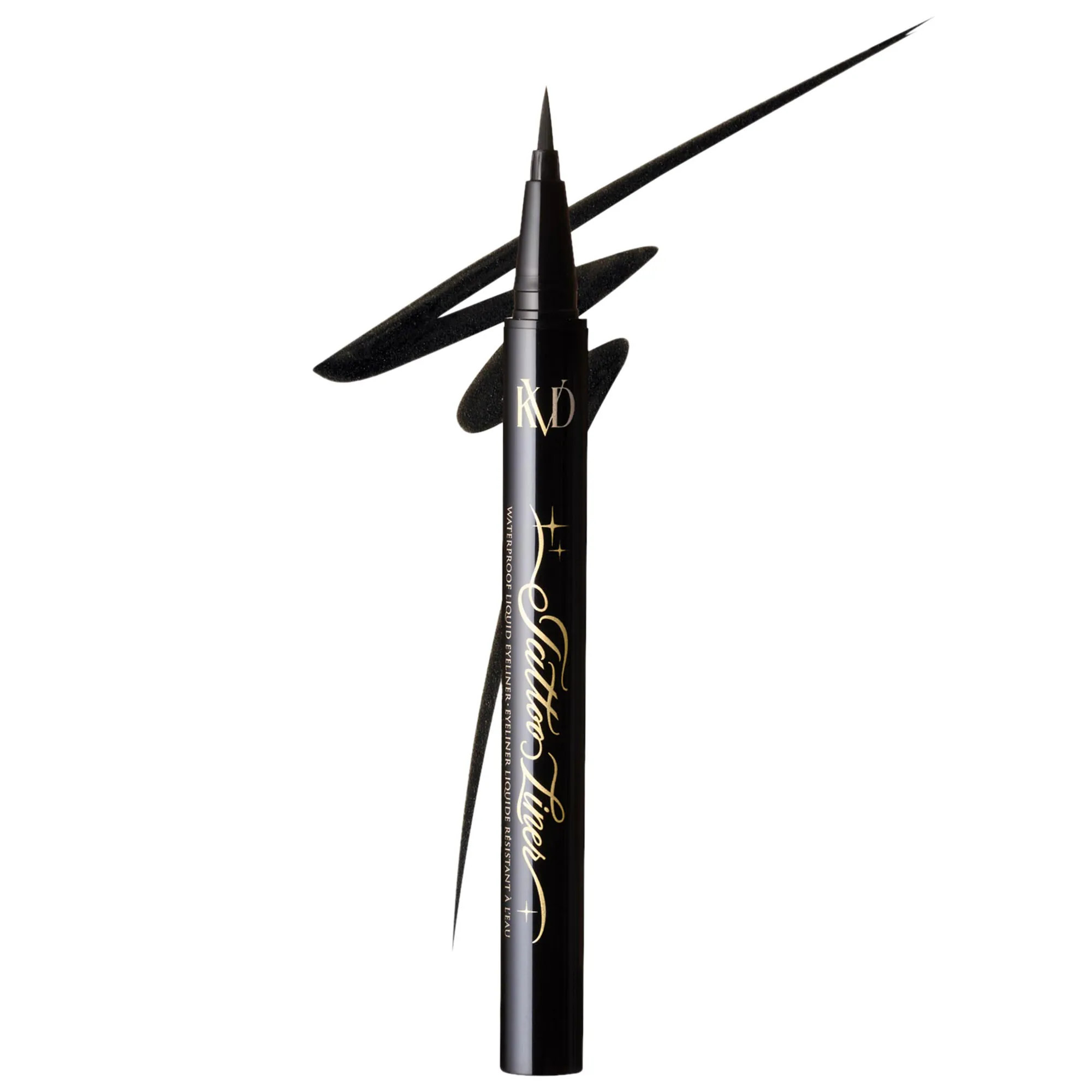 KVD Beauty Tattoo Liner Vegan Waterproof Liquid Eyeliner Trooper Black 0.019 oz / 55 mL | Sephora (US)