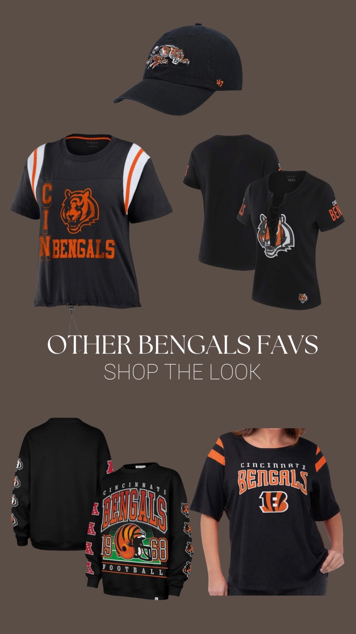 Some of my favorite Cincinnati Bengals gear!! 