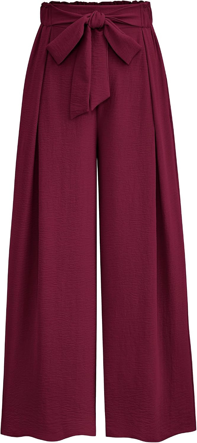 PRETTYGARDEN Women's Palazzo Wide Leg Work Dress Pants | Amazon (US)