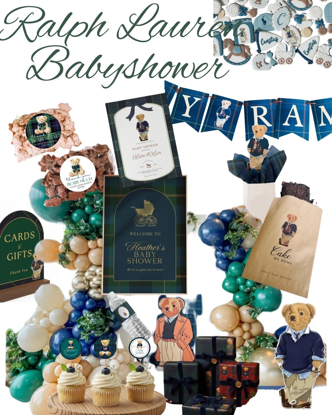 Ralph Lauren Baby Shower Ralph Lauren Bear Bear party holiday party plaid decor equestrian baby shower theme 

#LTKBump #LTKBaby #LTKSaleAlert