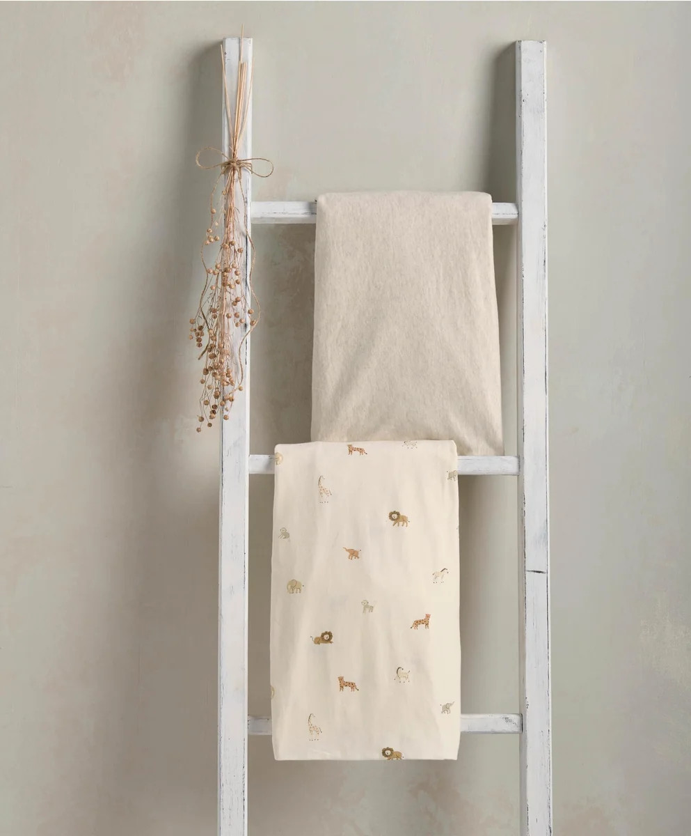 Cotbed Fitted Sheets (Pack of 2) - Born To Be Wild | Mamas & Papas
