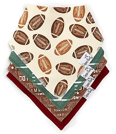 Copper Pearl Blitz Football Print Bandana Bibs 4-Pack - One Size | Dillard's