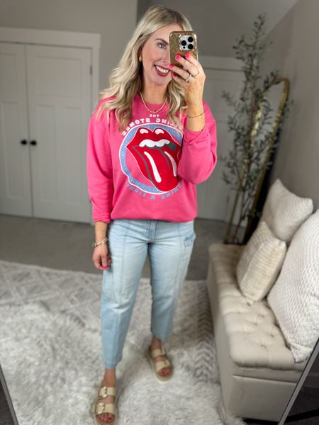 Weekend Walmart Wins try on
Graphic sweatshirt- medium 
Jeans 

#LTKstyletip #LTKSeasonal #LTKfindsunder50