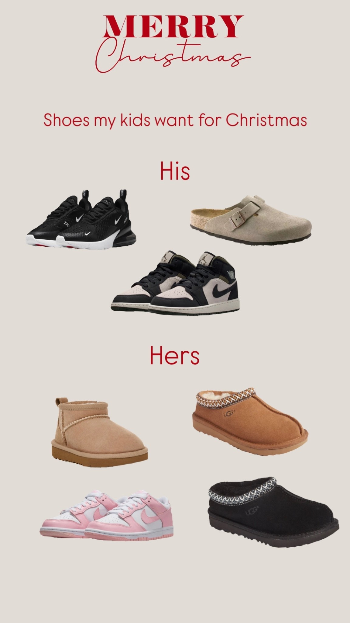 Shoes my kids want for Christmas 

#LTKHoliday #LTKGiftGuide #LTKFamily