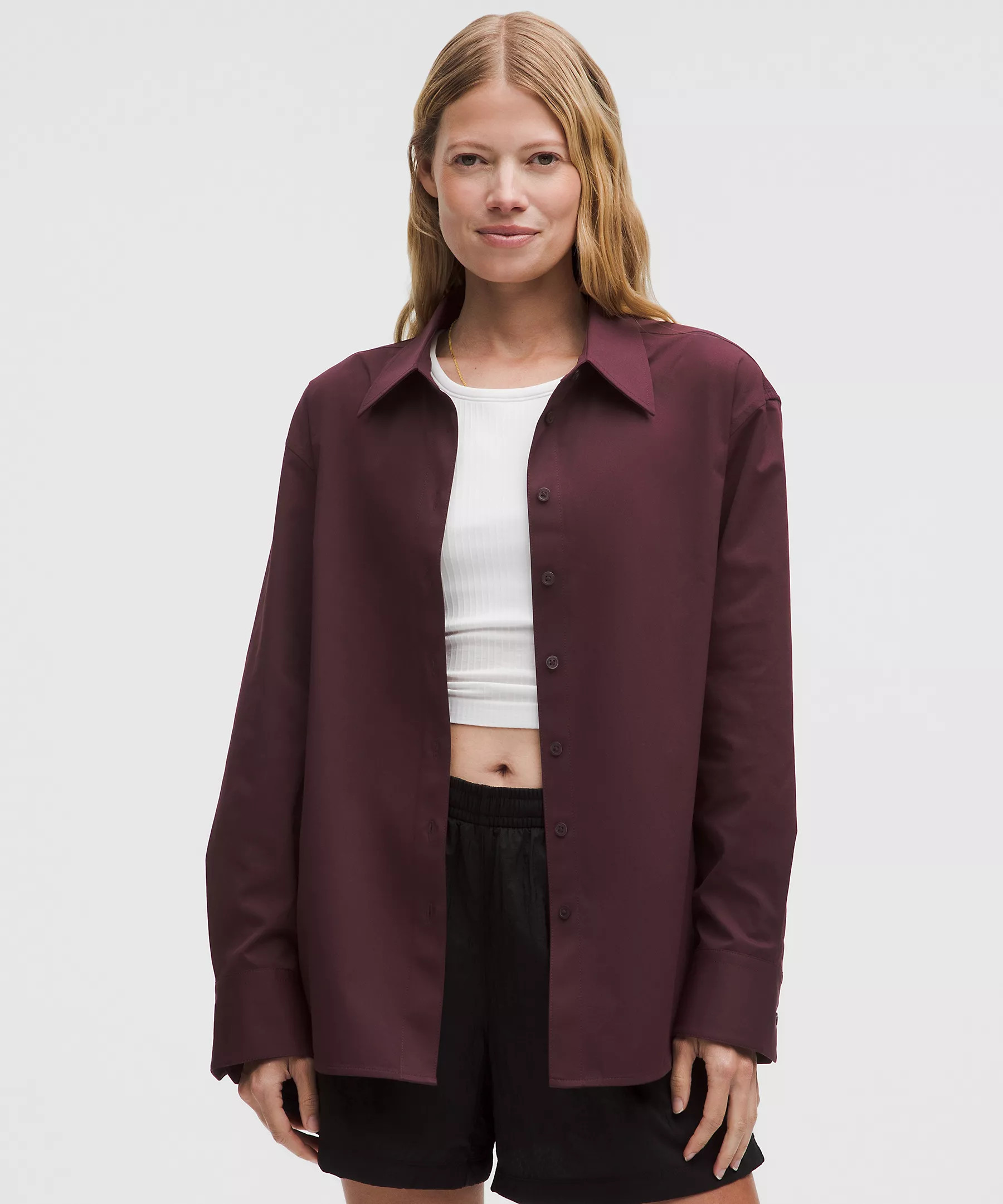 Woven Relaxed-Fit Button-Up Shirt | Lululemon (US)