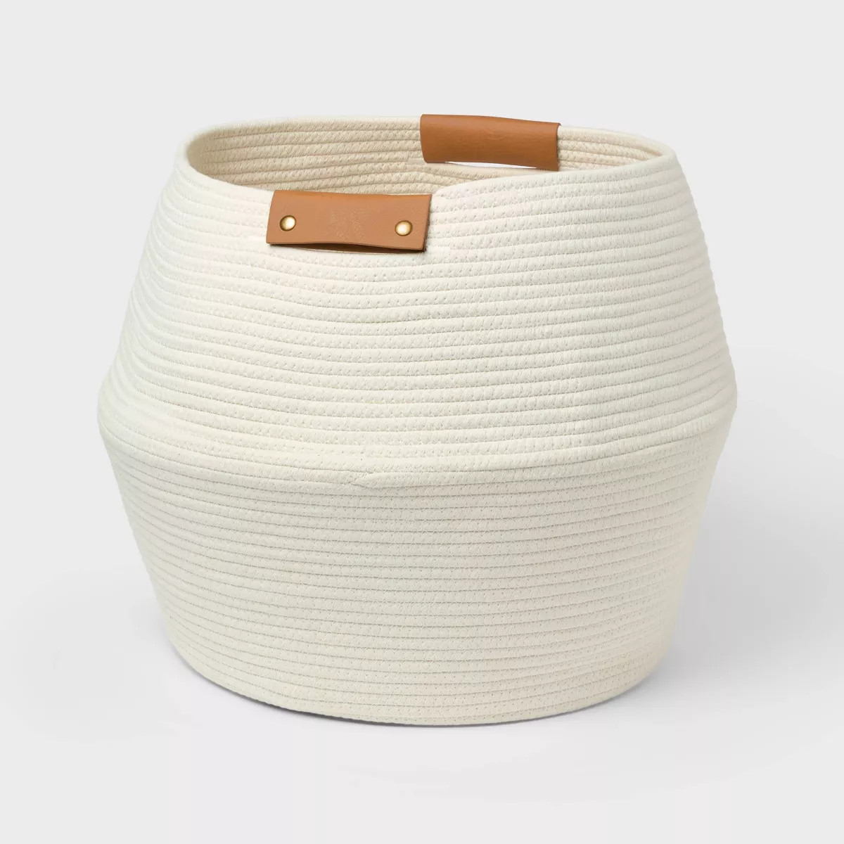 Coiled Rope Belly Basket Cream - Brightroom\u2122 | Target