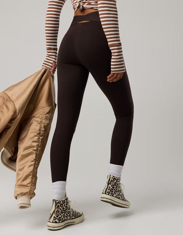 OFFLINE By Aerie The Hugger Cross Back Legging | American Eagle Outfitters (US & CA)